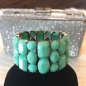 Turquoise Silver Adjustable Cuff Bracelet